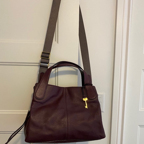 Fossil Crossbody Plum Handbag - Picture 1 of 10